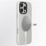 Apple iPhone 16 Pro Kılıf M-safe Şarj Özellikli Kamera Standlı Youngkit Bitty Cream Kapak