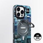 Apple iPhone 16 Pro Kılıf M-safe Şarj Özellikli Youngkit 360° Standlı Technology Serisi Kapak