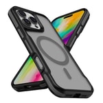 Apple iPhone 16 Pro Kılıf M-safe Şarj Özellikli Renkli Kenar Airbag Şeritli Zore Lamer Kapak