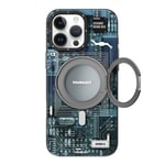 Apple iPhone 16 Pro Kılıf M-safe Şarj Özellikli Youngkit 360° Standlı Technology Serisi Kapak