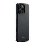 Apple iPhone 16 Pro Kılıf M-safe Şarj Özellikli Aramid Fiber Pitaka Military-Grade Classic Serisi New Logo Black-Grey Twill Kapak