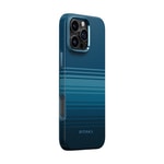 Apple iPhone 16 Pro Kılıf M-safe Şarj Özellikli Aramid Fiber Pitaka Military-Grade Sunset-Moonrise Serisi Moonrise Kapak