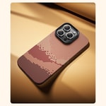 Apple iPhone 16 Pro Kılıf M-safe Şarj Özellikli Benks GoldenTide ArmorAir 600D Kevlar Kapak