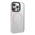Apple iPhone 16 Pro Kılıf Mat Arka Yüzey Wireless Şarj Özellikli Zore Flet M-safe Kapak