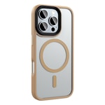 Apple iPhone 16 Pro Kılıf Mat Arka Yüzey Wireless Şarj Özellikli Zore Flet M-safe Kapak