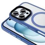 Apple iPhone 16 Pro Kılıf Mat Arka Yüzey Wireless Şarj Özellikli Zore Flet M-safe Kapak