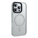 Apple iPhone 16 Pro Kılıf Mat Arka Yüzey Wireless Şarj Özellikli Zore Flet M-safe Kapak