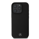 Apple iPhone 16 Pro Kılıf Mercedes Benz Orjinal Lisanslı M-safe Şarj Özellikli Dokulu ve Düz Deri Kapak
