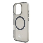 Apple iPhone 16 Pro Kılıf Mercedes Benz Orjinal Lisanslı M-safe Şarj Özellikli Saydam Yüzey Silver Ring Kapak