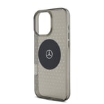 Apple iPhone 16 Pro Kılıf Mercedes Benz Orjinal Lisanslı M-safe Şarj Özellikli Yıldız Desenli Transparan Kapak