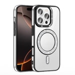 Apple iPhone 16 Pro Kılıf Pırlanta Taş Tasarımlı M-safe Şarj Özellikli Zore Karetta Silikon Kapak