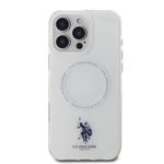 Apple iPhone 16 Pro Kılıf U.S. Polo Assn. Orjinal Lisanslı M-safe Şarj Özellikli IML Double Horse Logolu Ring Kapak