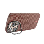 Apple iPhone 16 Pro Kılıf Wiwu DCC-208 M-safe Şarj Özellikli Kamera Standlı Aramid Fiber Tasarım Kapak