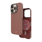 Apple iPhone 16 Pro Kılıf Wiwu DCC-208 M-safe Şarj Özellikli Kamera Standlı Aramid Fiber Tasarım Kapak