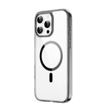 Apple iPhone 16 Pro Kılıf Wiwu MCC-101 iShield Pro Serisi M-safe Şarj Özellikli Crystal Sert PC Kapak