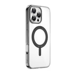 Apple iPhone 16 Pro Kılıf Wiwu MCC-201 iShield Ultra Serisi M-safe Şarj Özellikli Standlı Crystal Sert PC Kapak