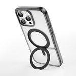 Apple iPhone 16 Pro Kılıf Wiwu MCC-201 iShield Ultra Serisi M-safe Şarj Özellikli Standlı Crystal Sert PC Kapak