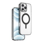 Apple iPhone 16 Pro Kılıf Wiwu MCC-201 iShield Ultra Serisi M-safe Şarj Özellikli Standlı Crystal Sert PC Kapak