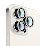 Apple iPhone 16 Pro Max CaseWorld Alloy Sparkling Diamond Serisi Taşlı Lens Koruyucu