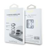 Apple iPhone 16 Pro Max Guess Orjinal Lisanslı Metal Kamera Lens Koruyucu