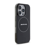 Apple iPhone 16 Pro Max Kılıf AMG Orjinal Lisanslı M-safe Şarj Özellikli IML Baskı Logolu Smoked Kapak
