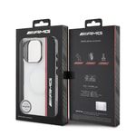 Apple iPhone 16 Pro Max Kılıf AMG Orjinal Lisanslı M-safe Şarj Özellikli IML Baskı Logolu Çift Katmanlı Bow Lines Kapak
