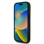 Apple iPhone 16 Pro Max Kılıf Aston Martin Orjinal Lisanslı M-safe Şarj Özellikli Renkli Halka ve Karbon Fiber Tasarımlı Kapak