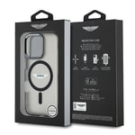 Apple iPhone 16 Pro Max Kılıf Aston Martin Orjinal Lisanslı M-safe Şarj Özellikli IML Baskı Logolu Buzlu Kapak
