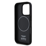 Apple iPhone 16 Pro Max Kılıf Aston Martin Orjinal Lisanslı M-safe Şarj Özellikli Renkli Halka ve Karbon Fiber Tasarımlı Kapak