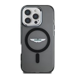 Apple iPhone 16 Pro Max Kılıf Aston Martin Orjinal Lisanslı M-safe Şarj Özellikli IML Baskı Logolu Buzlu Kapak