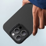 Apple iPhone 16 Pro Max Kılıf Benks M-safe Şarj Özellikli Metal Kamera Çerçeveli Magnetik ArmorAir 600D Kevlar Fiber Kapak