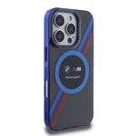 Apple iPhone 16 Pro Max Kılıf BMW Orjinal Lisanslı M-safe Şarj Özellikli M Logolu Üç Renk Çizgili Motorsport Circle Kapak