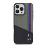 Apple iPhone 16 Pro Max Kılıf BMW Orjinal Lisanslı Yarı Transparan M Dizayn Çizgili Kapak