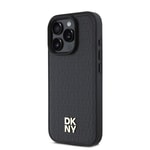 Apple iPhone 16 Pro Max Kılıf DKNY Orjinal Lisanslı M-safe Şarj Özellikli 3D Yazılı Repeat Pattern Kapak