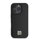 Apple iPhone 16 Pro Max Kılıf DKNY Orjinal Lisanslı M-safe Şarj Özellikli 3D Yazılı Repeat Pattern Kapak