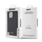 Apple iPhone 16 Pro Max Kılıf DKNY Orjinal Lisanslı M-safe Şarj Özellikli Metal Logolu PU Deri Grained Kapak