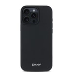 Apple iPhone 16 Pro Max Kılıf DKNY Orjinal Lisanslı M-safe Şarj Özellikli Metal Logolu PU Deri Grained Kapak