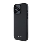 Apple iPhone 16 Pro Max Kılıf DKNY Orjinal Lisanslı M-safe Şarj Özellikli Metal Logolu PU Deri Grained Kapak