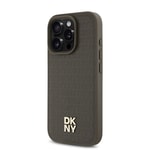 Apple iPhone 16 Pro Max Kılıf DKNY Orjinal Lisanslı M-safe Şarj Özellikli 3D Yazılı Repeat Pattern Kapak