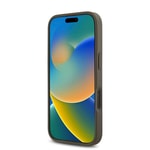Apple iPhone 16 Pro Max Kılıf DKNY Orjinal Lisanslı M-safe Şarj Özellikli 3D Yazılı Repeat Pattern Kapak