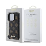 Apple iPhone 16 Pro Max Kılıf Guess Orjinal Lisanslı M-safe Şarj Özellikli Yazı Logolu Peony Kapak