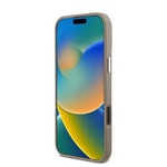 Apple iPhone 16 Pro Max Kılıf Guess Orjinal Lisanslı M-safe Şarj Özellikli Grained Triangle Kapak