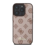 Apple iPhone 16 Pro Max Kılıf Guess Orjinal Lisanslı M-safe Şarj Özellikli Yazı Logolu Peony Kapak