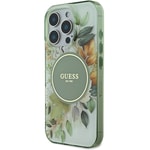 Apple iPhone 16 Pro Max Kılıf Guess Orjinal Lisanslı M-safe Şarj Özellikli Flower Tonal Circle Kapak