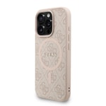 Apple iPhone 16 Pro Max Kılıf Guess Orjinal Lisanslı M-safe Şarj Özellikli PU Deri Bilek Askı İpli Yazı Logolu Kapak