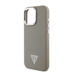 Apple iPhone 16 Pro Max Kılıf Guess Orjinal Lisanslı M-safe Şarj Özellikli Grained Triangle Kapak