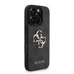 Apple iPhone 16 Pro Max Kılıf Guess Orjinal Lisanslı PU Deri Bilek Askı İpli Metal Büyük 4G ve Yazı Logolu Kapak