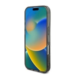 Apple iPhone 16 Pro Max Kılıf Guess Orjinal Lisanslı M-safe Şarj Özellikli IML Baskılı Çiçek İnci Bileklikli Kapak