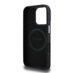 Apple iPhone 16 Pro Max Kılıf Guess Orjinal Lisanslı M-safe Şarj Özellikli Grained Triangle Kapak