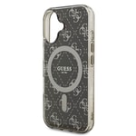 Apple iPhone 16 Pro Max Kılıf Guess Orjinal Lisanslı M-safe Şarj Özellikli IML Baskılı Klasik Logolu 4G Desenli Kapak